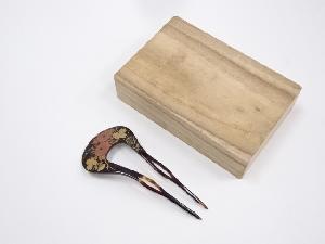 本鼈甲製　花蒔絵簪（9g）　□z